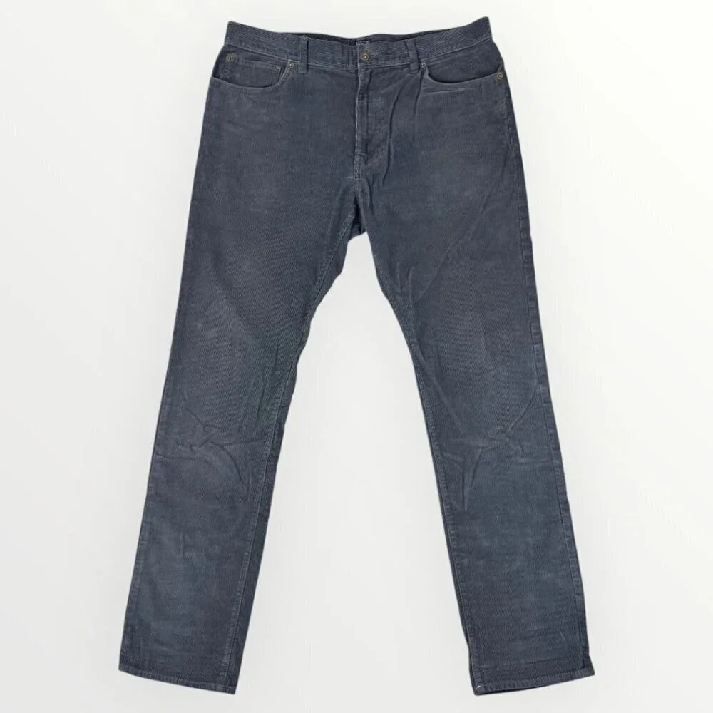 J CREW The Sutton Mens Corduroy Pants Grandpa Dark Business Casual Flat Front